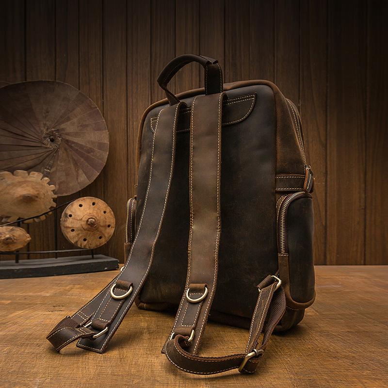 Brauner Leder-Rucksack | BASEL