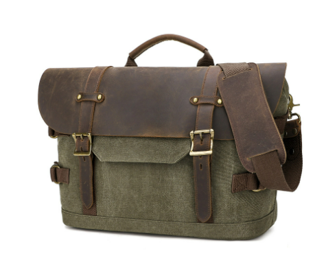 Canvas Schultertasche | BOULDER