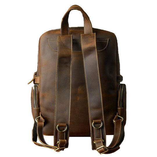 Brauner Leder-Rucksack | BASEL