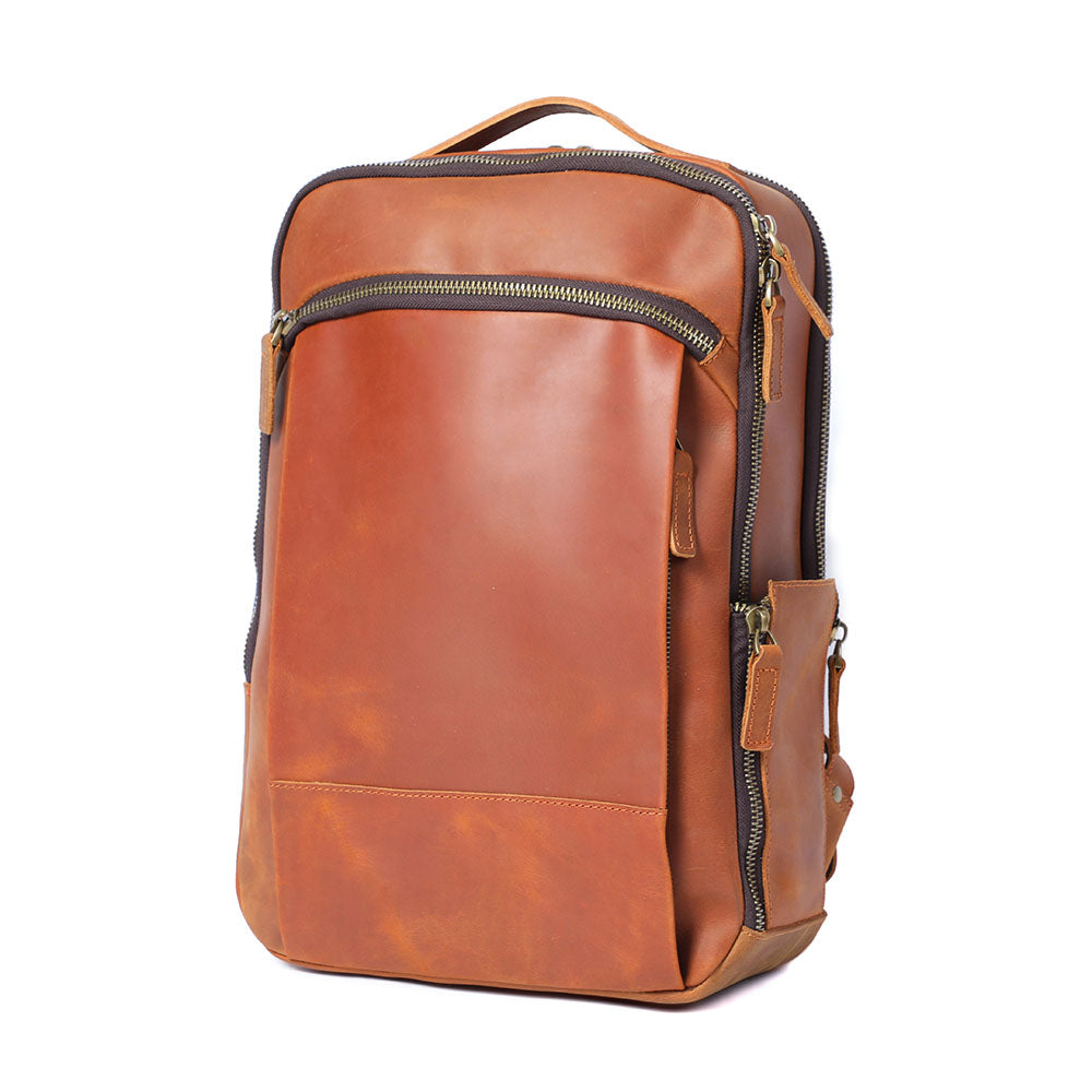 Leder Laptop Rucksack | LARVIK