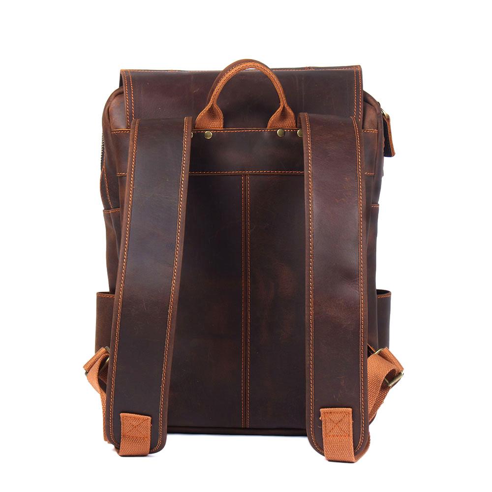 Brauner Leder-Rucksack | BIEFELD