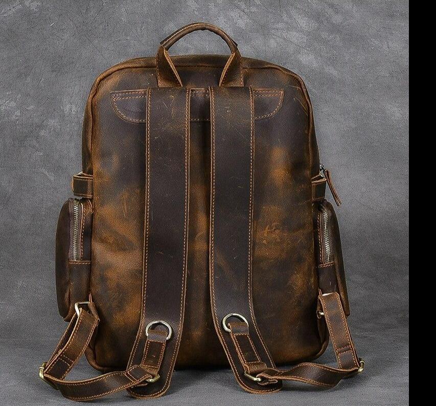 Brauner Leder-Rucksack | BASEL