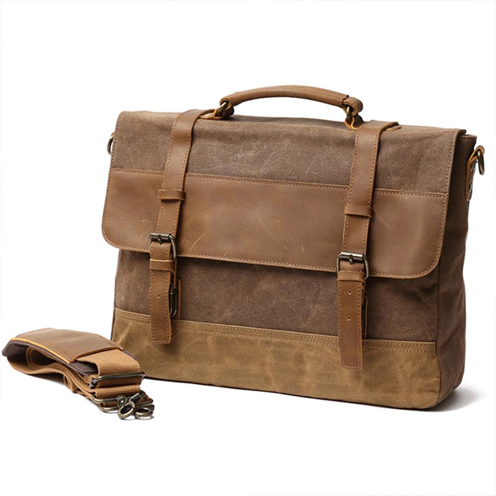 Wachs-Canvas Messenger-Tasche | MOKALO