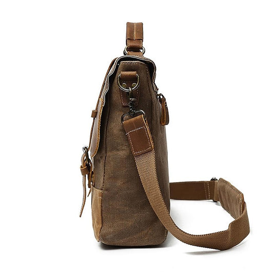 Wachs-Canvas Messenger-Tasche | MOKALO