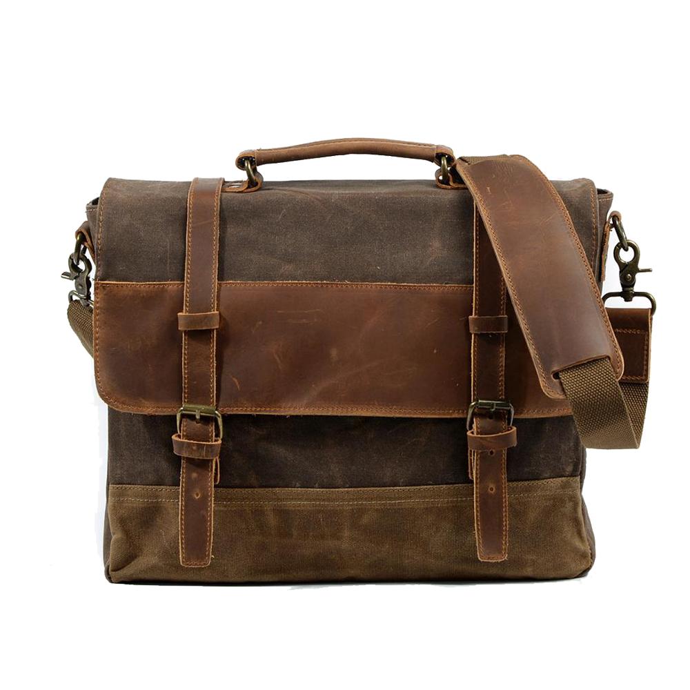 Wachs-Canvas Messenger-Tasche | MOKALO