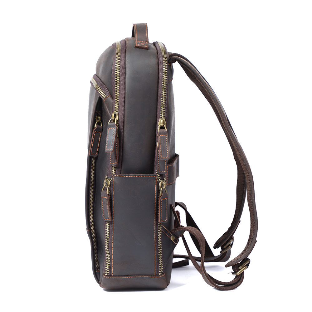 Leder Laptop Rucksack | LARVIK