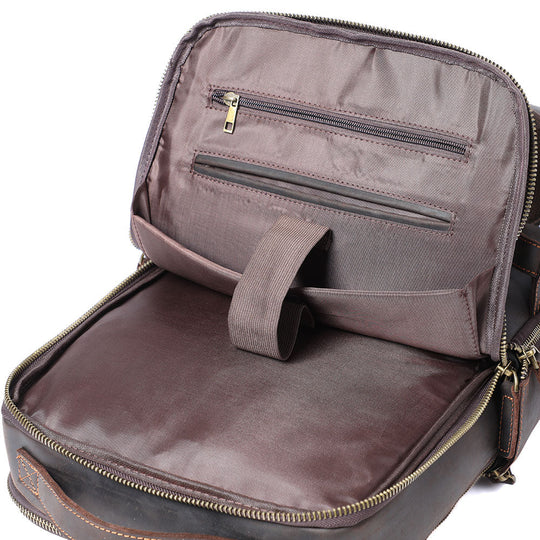 Leder Laptop Rucksack | LARVIK