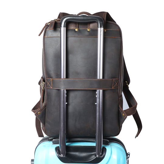 Leder Laptop Rucksack | LARVIK