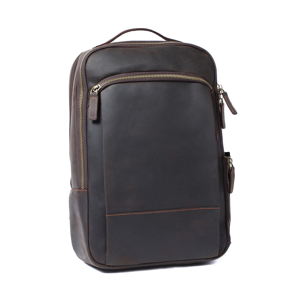 Leder Laptop Rucksack | LARVIK