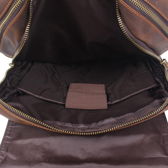 Brauner Leder-Rucksack | BIEFELD