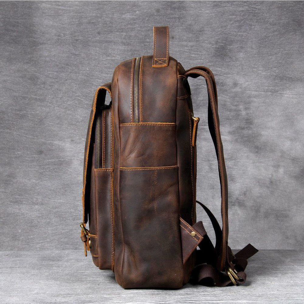 Brauner Leder-Rucksack | MORITZ