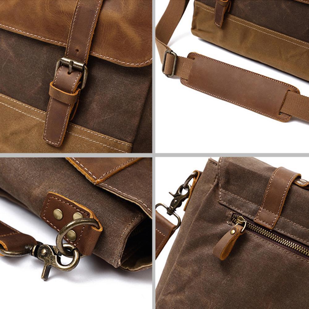 Wachs-Canvas Messenger-Tasche | MOKALO