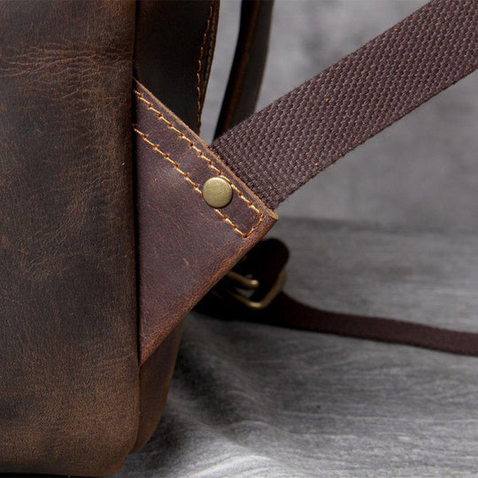 Brauner Leder-Rucksack | MORITZ