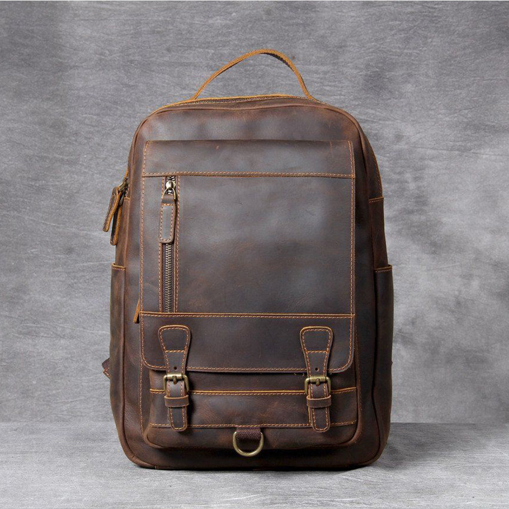 Brauner Leder-Rucksack | MORITZ