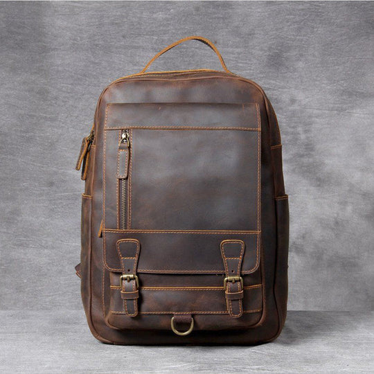 Brauner Leder-Rucksack | MORITZ