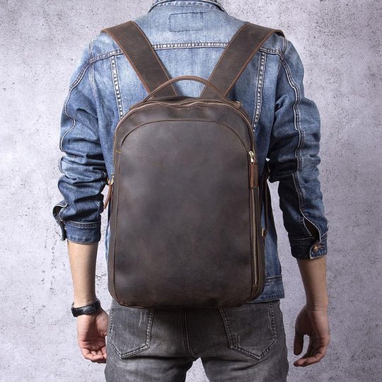 Hellbrauner Lederrucksack | TOLEDO