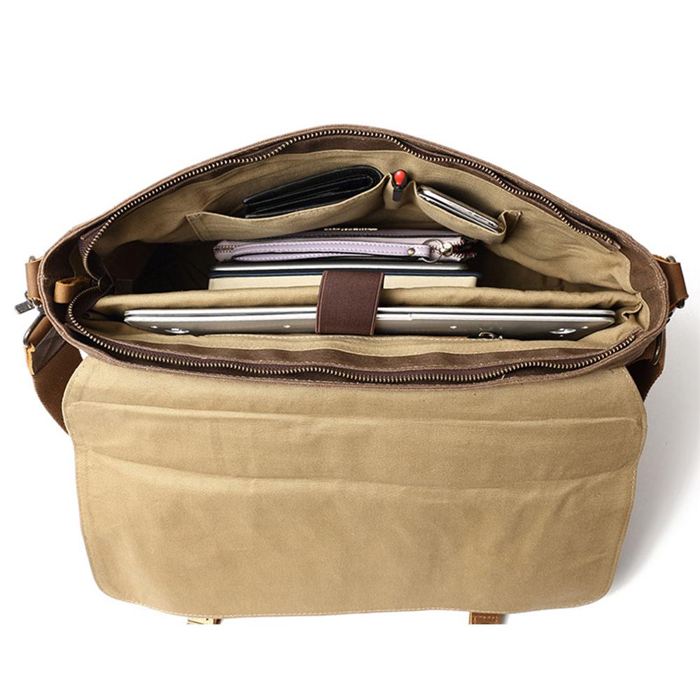 Wachs-Canvas Messenger-Tasche | MOKALO