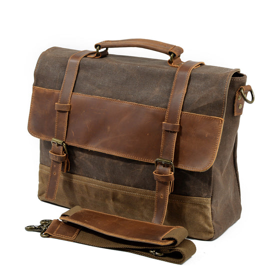 Wachs-Canvas Messenger-Tasche | MOKALO