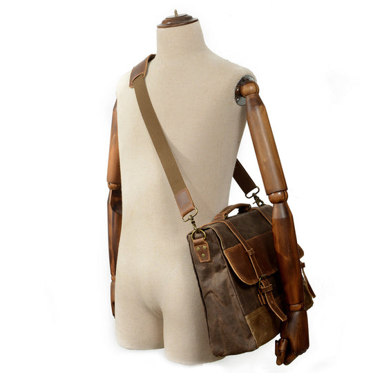 Wachs-Canvas Messenger-Tasche | MOKALO